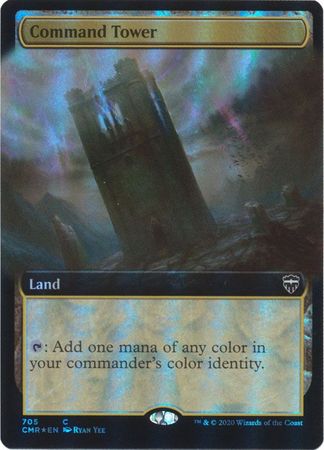 Command Tower 705 Extended Art Foil Commander Legends Collector Booster Foil Singles Command Tower 705 Extended Art Foil Commander Legends Collector Booster Foil Singles