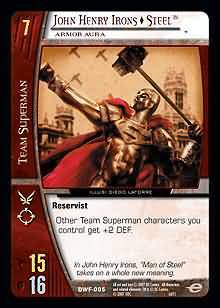 John Henry Irons Steel Armor Aura DWF 005 Common John Henry Irons Steel Armor Aura DWF 005 Common