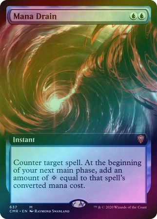 Mana Drain 637 Extended Art Foil Commander Legends Collector Booster Foil Singles Mana Drain 637 Extended Art Foil Commander Legends Collector Booster Foil Singles