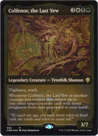 Commander Legends CMR mtg NM/M! the Last Yew ETCHED FOIL x 1 Colfenor 