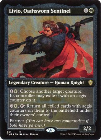 Livio Oathsworn Sentinel 551 Etched Foil Livio Oathsworn Sentinel 551 Etched Foil