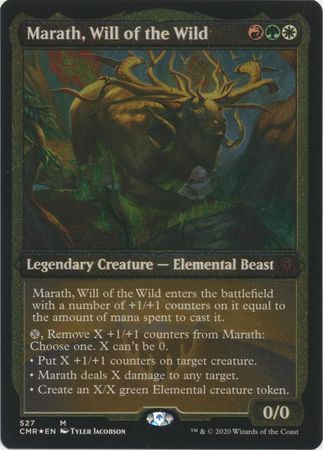 Will of the Wild NM Normal English MTG Commander Legends Marath Foil Etched 