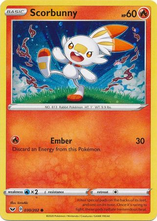 030/202 carte card Pokemon Epee & Bouclier Sword & Shield FLAMBINO 