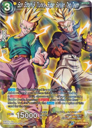 Son Goten & Trunks Back to Back Dragon Ball Super Cards #12Y 