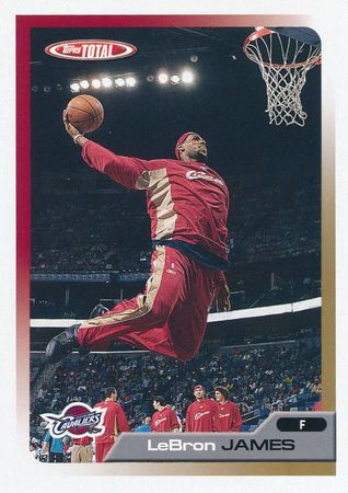 LeBron James 2005 06 Topps Total 45 2005 06 Topps Total LeBron James 2005 06 Topps Total 45 2005 06 Topps Total