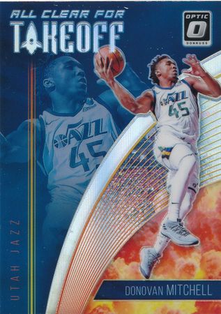 Donovan Mitchell 2018 19 Donruss Optic 12 All Clear for Takeoff Holo Prizm Refractor 2018 19 Donruss Optic All Clear for Takeoff Refrac Donovan Mitchell 2018 19 Donruss Optic 12 All Clear for Takeoff Holo Prizm Refractor 2018 19 Donruss Optic All Clear for Takeoff Refrac