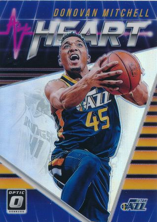 Donovan Mitchell 2018 19 Donruss Optic 15 All Heart Holo Prizm Refractor Panini 2018 19 Donruss Optic All Heart Refractor Donovan Mitchell 2018 19 Donruss Optic 15 All Heart Holo Prizm Refractor Panini 2018 19 Donruss Optic All Heart Refractor