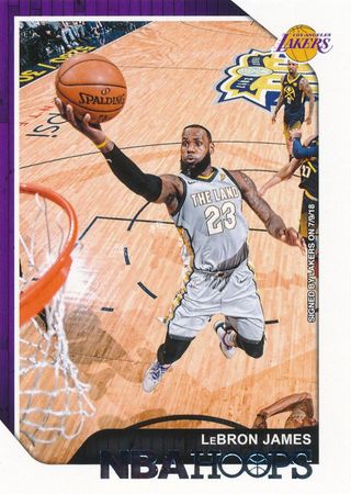 LeBron James 2018 19 NBA Hoops 82 Panini 2017 18 NBA Hoops LeBron James 2018 19 NBA Hoops 82 Panini 2017 18 NBA Hoops