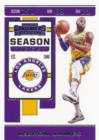 LeBron James 2019 20 Contenders 70 Panini 2019 20 Panini Contenders LeBron James 2019 20 Contenders 70 Panini 2019 20 Panini Contenders