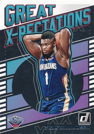 Zion Williamson 2019 20 Donruss Great X Pectations 7 Rookie Panini 2019 20 Panini Great X Pectations Zion Williamson 2019 20 Donruss Great X Pectations 7 Rookie Panini 2019 20 Panini Great X Pectations