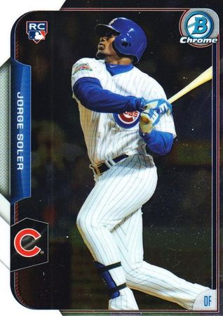 Jorge Soler 2015 Bowman Chrome 171 Rookie Topps 2015 Bowman Chrome Jorge Soler 2015 Bowman Chrome 171 Rookie Topps 2015 Bowman Chrome