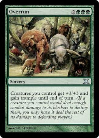 Overrun MTG 10th Edition Singles Overrun MTG 10th Edition Singles