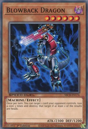 Blowback Dragon SBCB EN176 Common 1st Edition Speed Duel Battle City Box 1st Edition Singles Blowback Dragon SBCB EN176 Common 1st Edition Speed Duel Battle City Box 1st Edition Singles