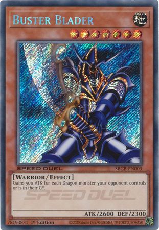 Buster Blader - SBCB-EN003 - Secret Rare 1st Edition (Blue Tab)