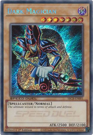 Dark Magician - SBCB-EN001 - Secret Rare 1st Edition (Blue Tab)