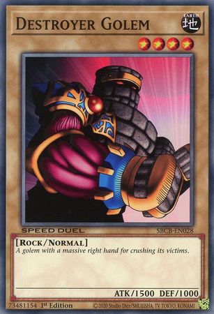 Destroyer Golem SBCB EN028 Common 1st Edition Speed Duel Battle City Box 1st Edition Singles Destroyer Golem SBCB EN028 Common 1st Edition Speed Duel Battle City Box 1st Edition Singles