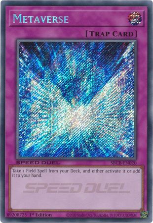 Metaverse SBCB EN020 Secret Rare 1st Edition Blue Tab Metaverse SBCB EN020 Secret Rare 1st Edition Blue Tab