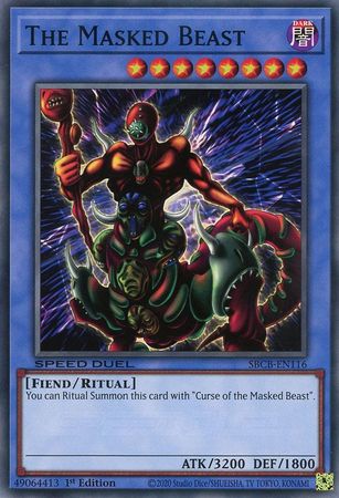 The Masked Beast SBCB EN116 Common 1st Edition Speed Duel Battle City Box 1st Edition Singles The Masked Beast SBCB EN116 Common 1st Edition Speed Duel Battle City Box 1st Edition Singles