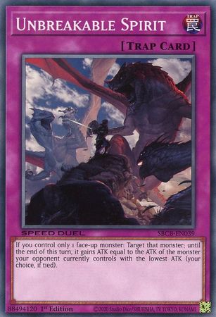 Unbreakable Spirit SBCB EN039 Common 1st Edition Speed Duel Battle City Box 1st Edition Singles Unbreakable Spirit SBCB EN039 Common 1st Edition Speed Duel Battle City Box 1st Edition Singles