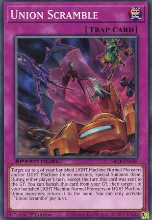 Union Scramble SBCB EN082 Common 1st Edition Speed Duel Battle City Box 1st Edition Singles Union Scramble SBCB EN082 Common 1st Edition Speed Duel Battle City Box 1st Edition Singles