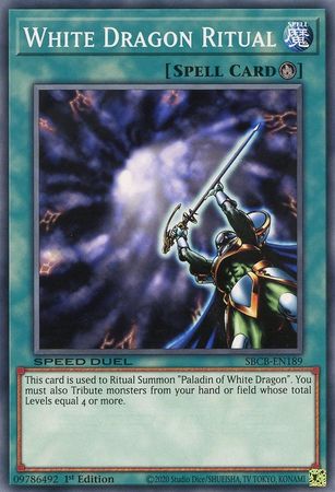 White Dragon Ritual SBCB EN189 Common 1st Edition White Dragon Ritual SBCB EN189 Common 1st Edition