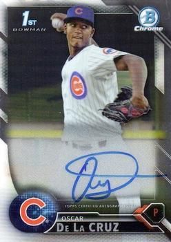 Oscar De La Cruz 2016 Bowman Chrome CPA OD 1st Auto Autograph 2016 Bowman Chrome Prospects Auto Oscar De La Cruz 2016 Bowman Chrome CPA OD 1st Auto Autograph 2016 Bowman Chrome Prospects Auto