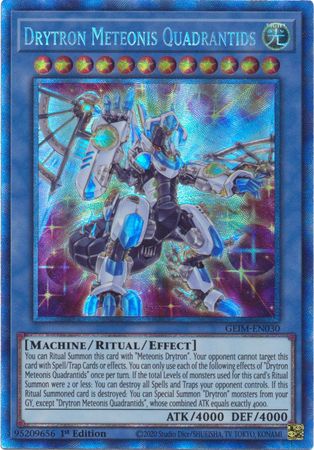 Drytron Meteonis Quadrantids GEIM EN030 Collector s Rare 1st Edition Genesis Impact GEIM 1st Edition Singles Drytron Meteonis Quadrantids GEIM EN030 Collector s Rare 1st Edition Genesis Impact GEIM 1st Edition Singles