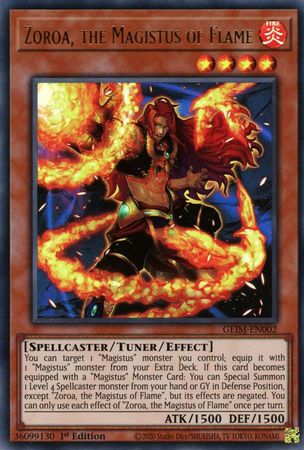 Zoroa the Magistus of Flame GEIM EN002 Ultra Rare 1st Edition Genesis Impact GEIM 1st Edition Singles Zoroa the Magistus of Flame GEIM EN002 Ultra Rare 1st Edition Genesis Impact GEIM 1st Edition Singles