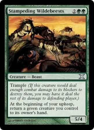 Stampeding Wildebeests MTG 10th Edition Singles Stampeding Wildebeests MTG 10th Edition Singles