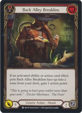 Back Alley Breakline Red ARC176 Common Unlimited Arcane Rising Unlimited Singles Back Alley Breakline Red ARC176 Common Unlimited Arcane Rising Unlimited Singles