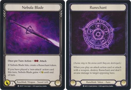 Nebula Blade Runechant ARC077 ARC112 Token Unlimited Nebula Blade Runechant ARC077 ARC112 Token Unlimited
