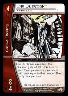 The Question Victor Sage DWF 050 Uncommon Vs System DC World s Finest The Question Victor Sage DWF 050 Uncommon Vs System DC World s Finest
