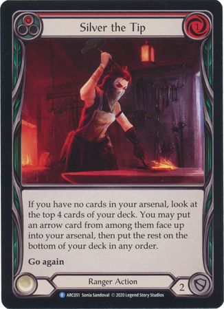 Silver the Tip Red ARC051 Rare Unlimited Arcane Rising Unlimited Singles Silver the Tip Red ARC051 Rare Unlimited Arcane Rising Unlimited Singles