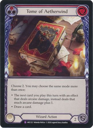 Tome of Aetherwind ARC122 Super Rare Unlimited Tome of Aetherwind ARC122 Super Rare Unlimited