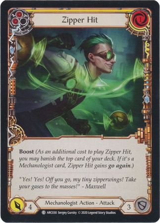 Zipper Hit Yellow ARC030 Common Unlimited Arcane Rising Unlimited Singles Zipper Hit Yellow ARC030 Common Unlimited Arcane Rising Unlimited Singles