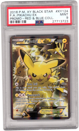 Pikachu EX XY124 PSA MINT 9 Ultra Rare XY Promo 3723 Pokemon XY Promos Pikachu EX XY124 PSA MINT 9 Ultra Rare XY Promo 3723 Pokemon XY Promos