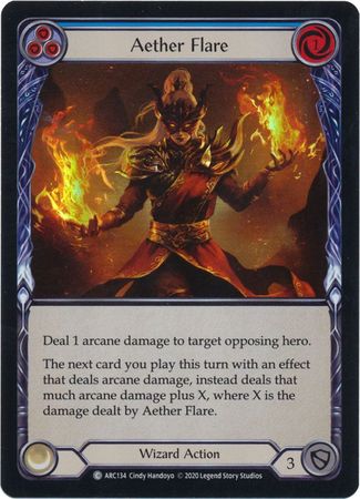 Aether Flare Blue ARC134 Common Rainbow Foil Unlimited Arcane Rising Unlimited Foil Singles Aether Flare Blue ARC134 Common Rainbow Foil Unlimited Arcane Rising Unlimited Foil Singles