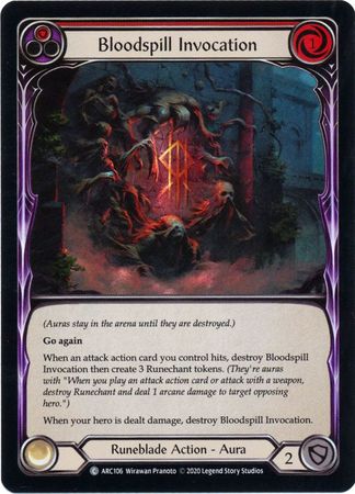 Bloodspill Invocation Red ARC106 Common Rainbow Foil Unlimited Arcane Rising Unlimited Foil Singles Bloodspill Invocation Red ARC106 Common Rainbow Foil Unlimited Arcane Rising Unlimited Foil Singles