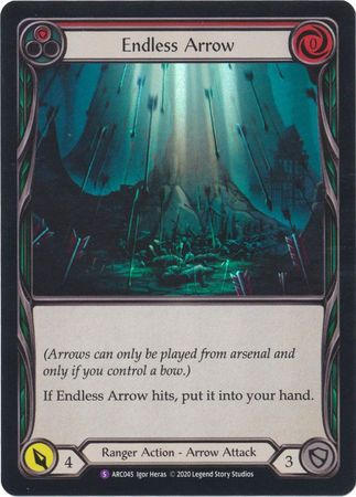 Endless Arrow ARC045 Super Rare Rainbow Foil Unlimited Endless Arrow ARC045 Super Rare Rainbow Foil Unlimited