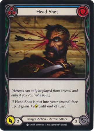 Head Shot Blue ARC059 Common Rainbow Foil Unlimited Arcane Rising Unlimited Foil Singles Head Shot Blue ARC059 Common Rainbow Foil Unlimited Arcane Rising Unlimited Foil Singles