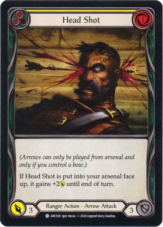 Head Shot Yellow ARC058 Common Rainbow Foil Unlimited Arcane Rising Unlimited Foil Singles Head Shot Yellow ARC058 Common Rainbow Foil Unlimited Arcane Rising Unlimited Foil Singles