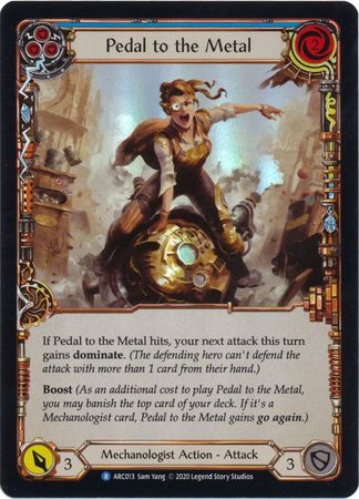 Pedal to the Metal Blue ARC013 Rare Rainbow Foil Unlimited Arcane Rising Unlimited Foil Singles Pedal to the Metal Blue ARC013 Rare Rainbow Foil Unlimited Arcane Rising Unlimited Foil Singles
