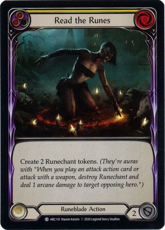 Read the Runes Yellow ARC110 Common Rainbow Foil Unlimited Read the Runes Yellow ARC110 Common Rainbow Foil Unlimited