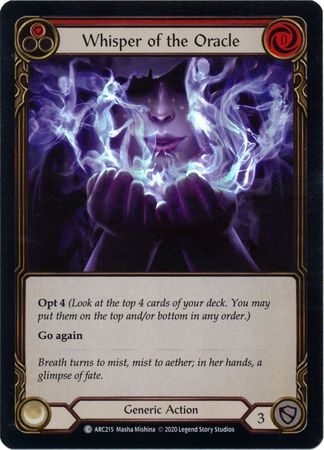 Whisper of the Oracle Red ARC215 Common Rainbow Foil Unlimited Arcane Rising Unlimited Foil Singles Whisper of the Oracle Red ARC215 Common Rainbow Foil Unlimited Arcane Rising Unlimited Foil Singles