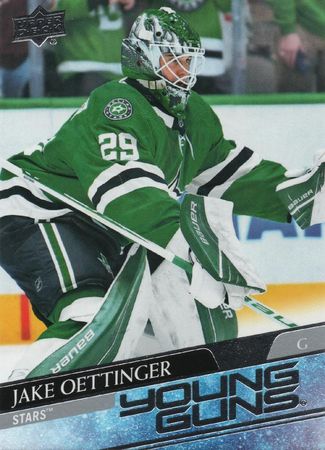 Jake Oettinger 2020 21 Upper Deck Series 1 246 Young Guns Rookie Jake Oettinger 2020 21 Upper Deck Series 1 246 Young Guns Rookie