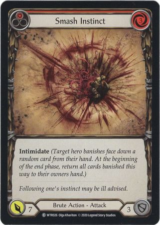 Smash Instinct Red WTR026 Common Unlimited Welcome To Rathe Unlimited Singles Smash Instinct Red WTR026 Common Unlimited Welcome To Rathe Unlimited Singles