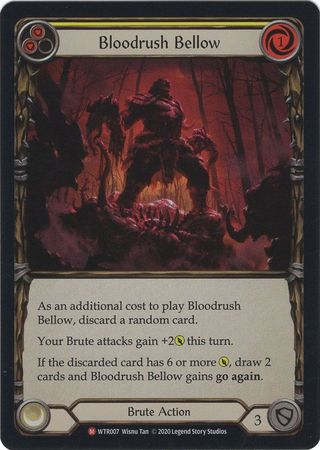 Bloodrush Bellow WTR007 Majestic Rainbow Foil Unlimited Welcome To Rathe Unlimited Foil Singles Bloodrush Bellow WTR007 Majestic Rainbow Foil Unlimited Welcome To Rathe Unlimited Foil Singles