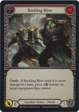 Buckling Blow Red WTR057 Common Rainbow Foil Unlimited Welcome To Rathe Unlimited Foil Singles Buckling Blow Red WTR057 Common Rainbow Foil Unlimited Welcome To Rathe Unlimited Foil Singles