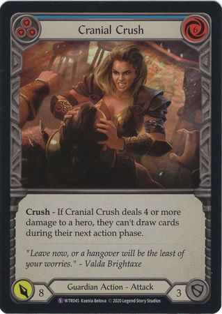 Cranial Crush WTR045 Super Rare Rainbow Foil Unlimited Welcome To Rathe Unlimited Foil Singles Cranial Crush WTR045 Super Rare Rainbow Foil Unlimited Welcome To Rathe Unlimited Foil Singles