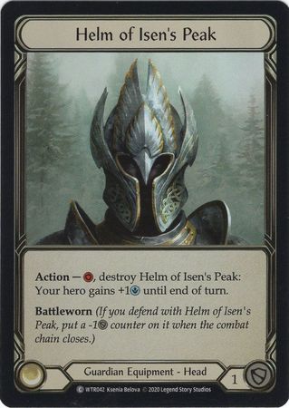 Helm of Isen s Peak WTR042 Common Rainbow Foil Unlimited Helm of Isen s Peak WTR042 Common Rainbow Foil Unlimited